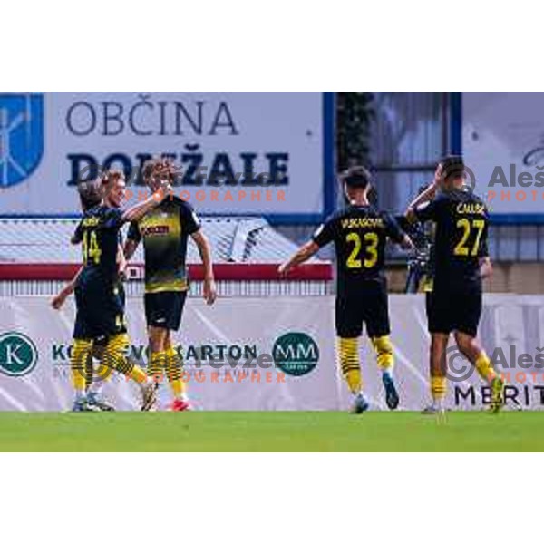 Matej Malensek in action during Prva liga Telemach 2025/2026 football match between Kalcer Radomlje and Primorje in Domzale, Slovenia on August 15, 2025
