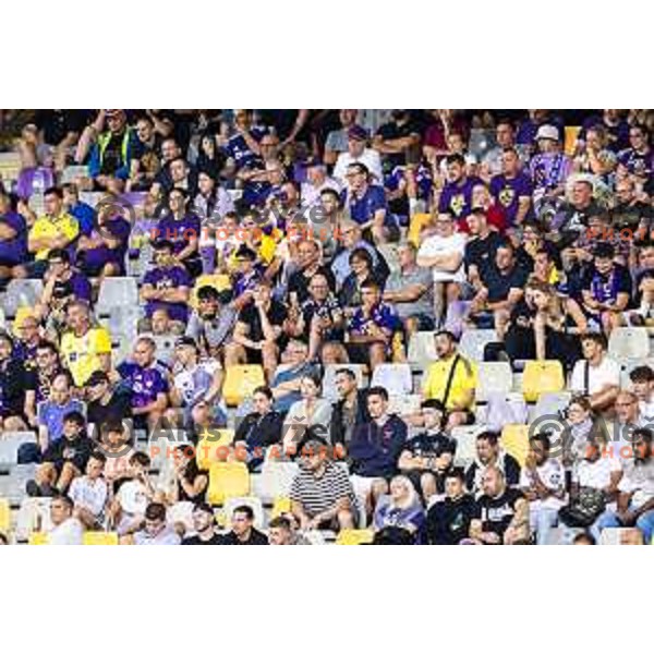 Spectators during Prva liga Telemach 2025/26 football match between NK Maribor and NK Bravo Big Bang in Ljudski vrt, Maribor, Slovenia on August 16, 2025. Photo: Jure Banfi