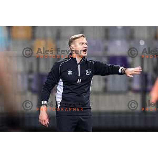 Ales Arnol, head coach of NK Bravo Big Bang during Prva liga Telemach 2025/26 football match between NK Maribor and NK Bravo Big Bang in Ljudski vrt, Maribor, Slovenia on August 16, 2025. Photo: Jure Banfi