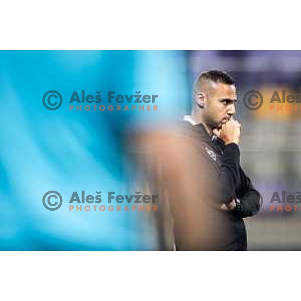 Tugberk Tanrivermis, head coach of NK Maribor during Prva liga Telemach 2025/26 football match between NK Maribor and NK Bravo Big Bang in Ljudski vrt, Maribor, Slovenia on August 16, 2025. Photo: Jure Banfi