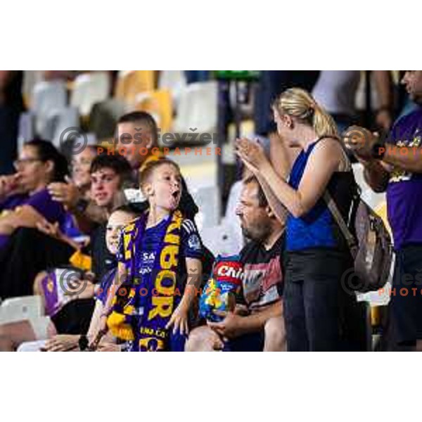Young fan during Prva liga Telemach 2025/26 football match between NK Maribor and NK Bravo Big Bang in Ljudski vrt, Maribor, Slovenia on August 16, 2025. Photo: Jure Banfi
