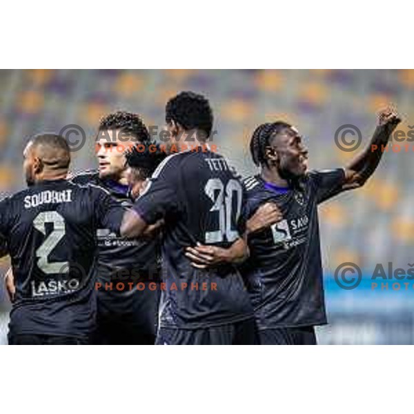 celebrates goal during Prva liga Telemach 2025/26 football match between NK Maribor and NK Bravo Big Bang in Ljudski vrt, Maribor, Slovenia on August 16, 2025. Photo: Jure Banfi