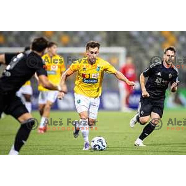 in action during Prva liga Telemach 2025/26 football match between NK Maribor and NK Bravo Big Bang in Ljudski vrt, Maribor, Slovenia on August 16, 2025. Photo: Jure Banfi