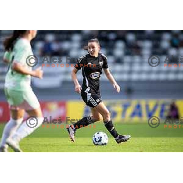Elena Paneska in action during Zenska nogometna liga Triglav 2025/26 women football match between ZNK Mura Nona and ZNK Olimpija in Fazanerija, Murska Sobota, Slovenia on August 17, 2025. Photo: Jure Banfi