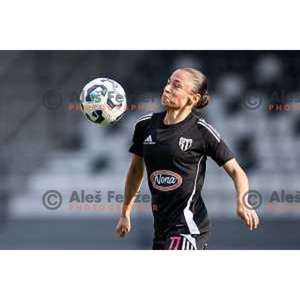 Yana Malakhova in action during Zenska nogometna liga Triglav 2025/26 women football match between ZNK Mura Nona and ZNK Olimpija in Fazanerija, Murska Sobota, Slovenia on August 17, 2025. Photo: Jure Banfi