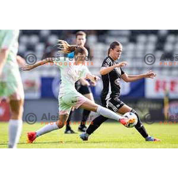 in action during Zenska nogometna liga Triglav 2025/26 women football match between ZNK Mura Nona and ZNK Olimpija in Fazanerija, Murska Sobota, Slovenia on August 17, 2025. Photo: Jure Banfi