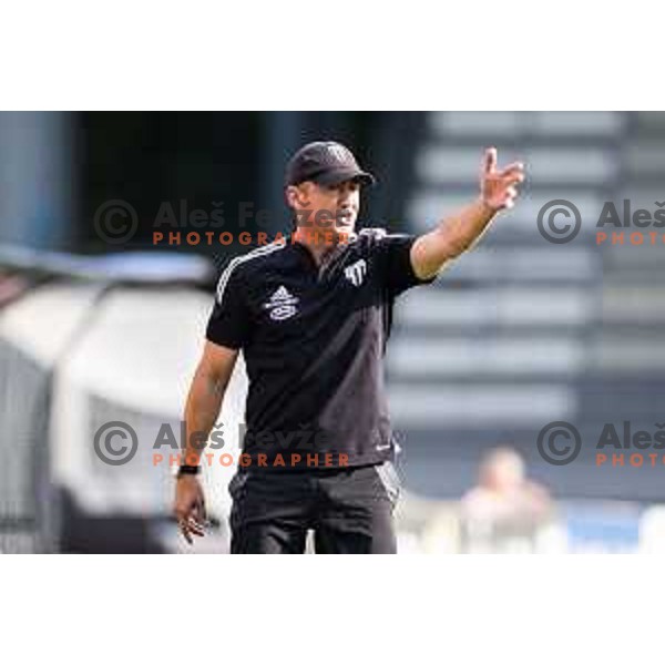 Vladimir Kokol, head coach of ZNK Mura Nona during Zenska nogometna liga Triglav 2025/26 women football match between ZNK Mura Nona and ZNK Olimpija in Fazanerija, Murska Sobota, Slovenia on August 17, 2025. Photo: Jure Banfi