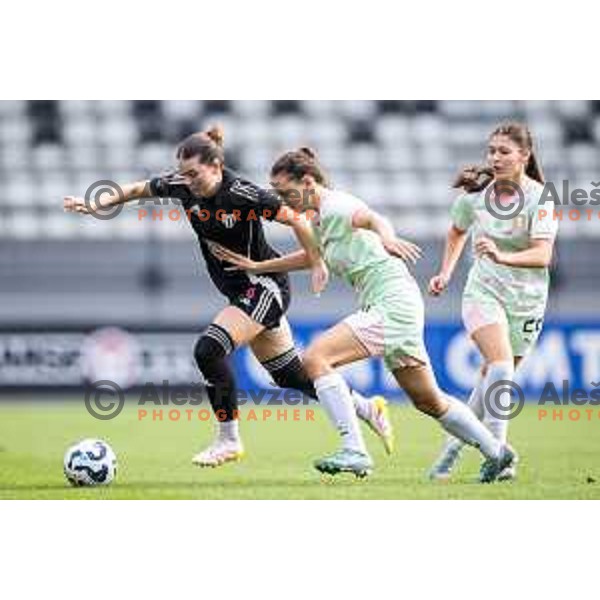 Gala Dasovic Ravnik in action during Zenska nogometna liga Triglav 2025/26 women football match between ZNK Mura Nona and ZNK Olimpija in Fazanerija, Murska Sobota, Slovenia on August 17, 2025. Photo: Jure Banfi