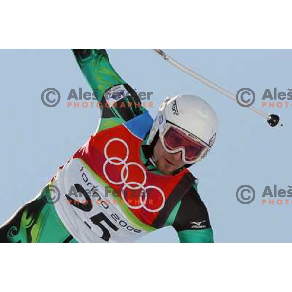 Ales Gorza (SLO) at 2006 Torino Winter Olympic games men\'s Giant Slalom in Sestriere on February 20, 2006
