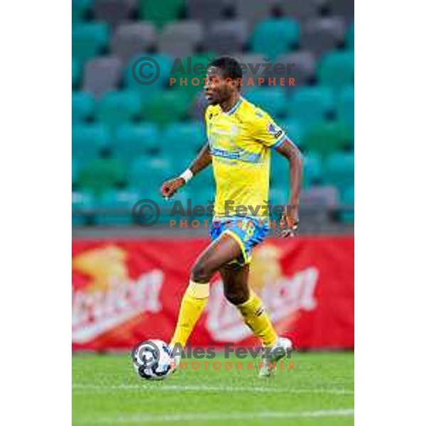 Ahmed Sidibe of Koper in action during Prva liga Telemach 2025/2026 football match between Olimpija and Koper in SRC Stozice, Ljubljana, Slovenia on August 17, 2025