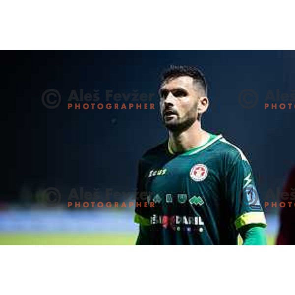 Matjaz Rozman in action during Prva liga Telemach 2025/26 football match between NK Aluminij and NK Celje in Kidricevo, Slovenia on August 17, 2025. Photo: Jure Banfi