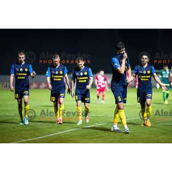 in action during Prva liga Telemach 2025/26 football match between NK Aluminij and NK Celje in Kidricevo, Slovenia on August 17, 2025. Photo: Jure Banfi