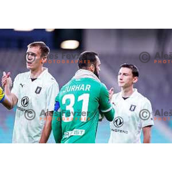 during Prva liga Telemach 2025/2026 football match between Olimpija and Koper in SRC Stozice, Ljubljana, Slovenia on August 17, 2025