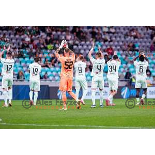 during Prva liga Telemach 2025/2026 football match between Olimpija and Koper in SRC Stozice, Ljubljana, Slovenia on August 17, 2025