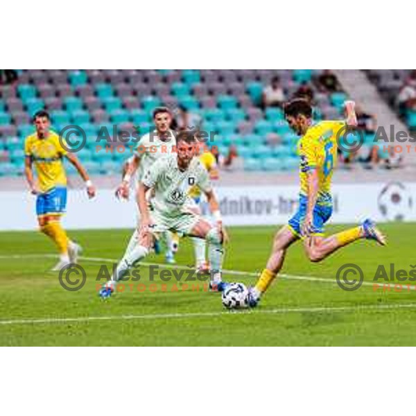 during Prva liga Telemach 2025/2026 football match between Olimpija and Koper in SRC Stozice, Ljubljana, Slovenia on August 17, 2025