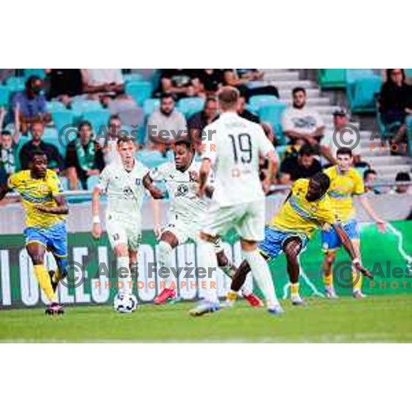 during Prva liga Telemach 2025/2026 football match between Olimpija and Koper in SRC Stozice, Ljubljana, Slovenia on August 17, 2025