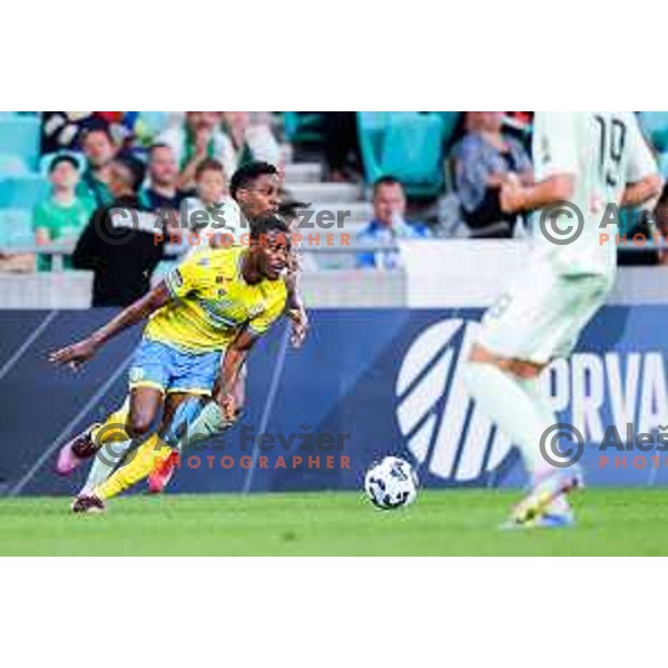 during Prva liga Telemach 2025/2026 football match between Olimpija and Koper in SRC Stozice, Ljubljana, Slovenia on August 17, 2025