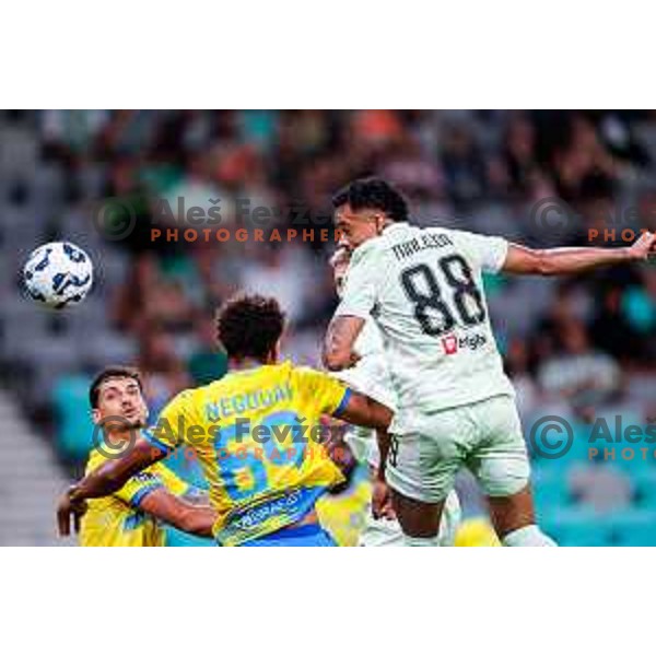 during Prva liga Telemach 2025/2026 football match between Olimpija and Koper in SRC Stozice, Ljubljana, Slovenia on August 17, 2025