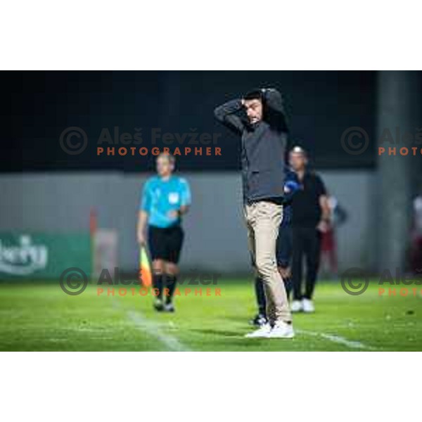 Albert Riera, head coach of NK Celje during Prva liga Telemach 2025/26 football match between NK Aluminij and NK Celje in Kidricevo, Slovenia on August 17, 2025. Photo: Jure Banfi
