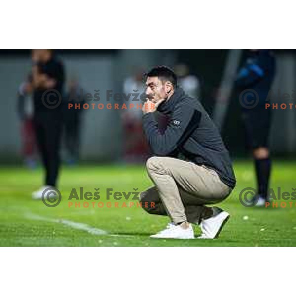 Albert Riera, head coach of NK Celje during Prva liga Telemach 2025/26 football match between NK Aluminij and NK Celje in Kidricevo, Slovenia on August 17, 2025. Photo: Jure Banfi