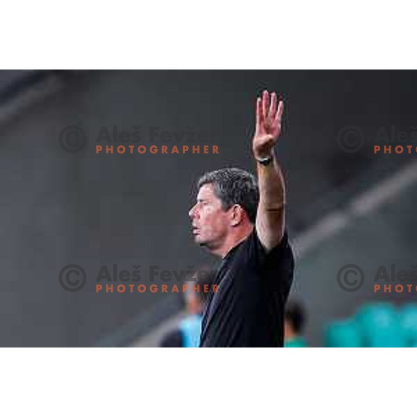 Erwin van de Looi, head coach of Olimpija during Prva liga Telemach 2025/2026 football match between Olimpija and Koper in SRC Stozice, Ljubljana, Slovenia on August 17, 2025