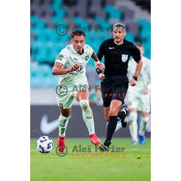 during Prva liga Telemach 2025/2026 football match between Olimpija and Koper in SRC Stozice, Ljubljana, Slovenia on August 17, 2025