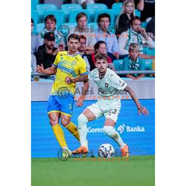 during Prva liga Telemach 2025/2026 football match between Olimpija and Koper in SRC Stozice, Ljubljana, Slovenia on August 17, 2025
