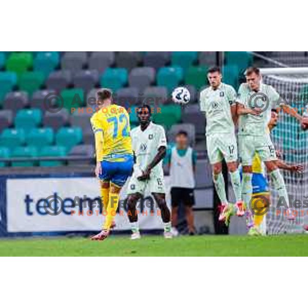 during Prva liga Telemach 2025/2026 football match between Olimpija and Koper in SRC Stozice, Ljubljana, Slovenia on August 17, 2025