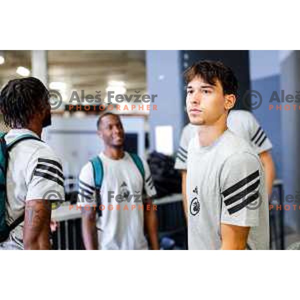 of Cedevita Olimpija during media meeting before departure to summer preparation camp in Kranjska gora at SRC Stozice, Ljubljana, Slovenia on August 18, 2025