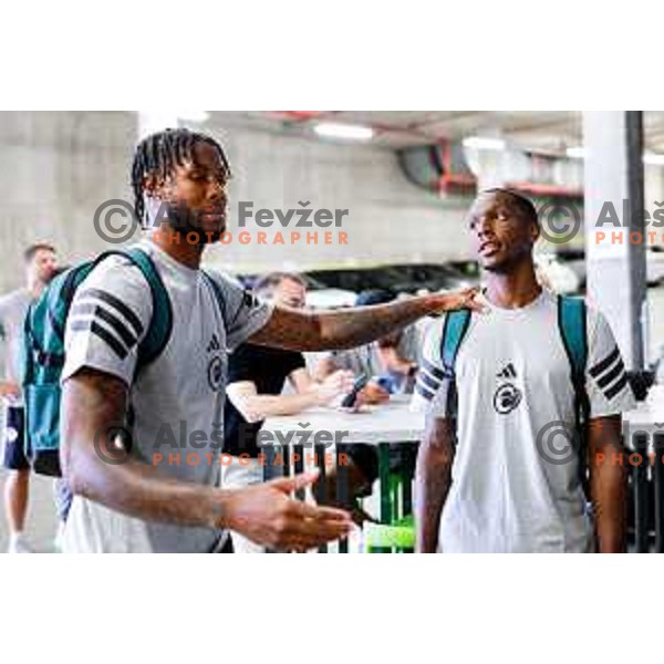 of Cedevita Olimpija during media meeting before departure to summer preparation camp in Kranjska gora at SRC Stozice, Ljubljana, Slovenia on August 18, 2025