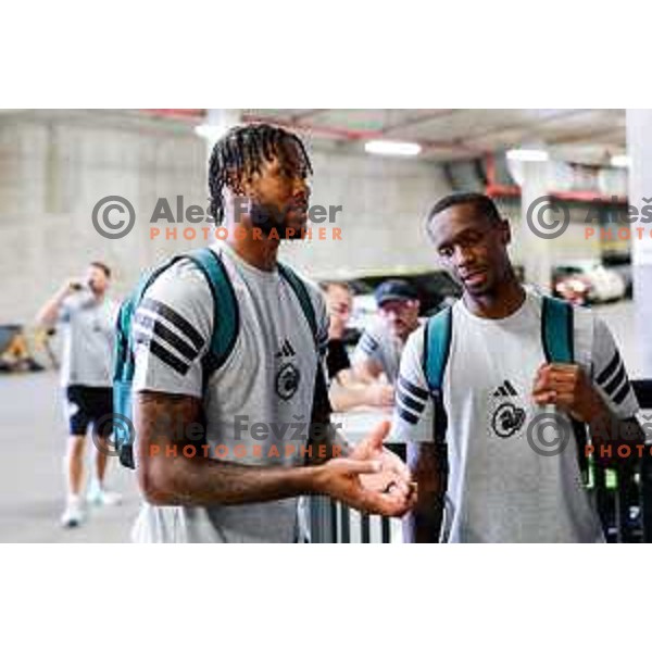 of Cedevita Olimpija during media meeting before departure to summer preparation camp in Kranjska gora at SRC Stozice, Ljubljana, Slovenia on August 18, 2025