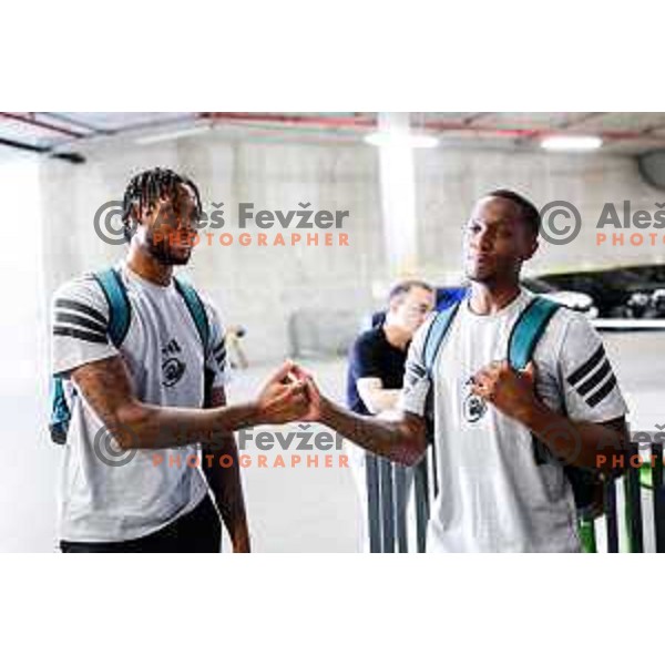 of Cedevita Olimpija during media meeting before departure to summer preparation camp in Kranjska gora at SRC Stozice, Ljubljana, Slovenia on August 18, 2025