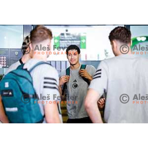 of Cedevita Olimpija during media meeting before departure to summer preparation camp in Kranjska gora at SRC Stozice, Ljubljana, Slovenia on August 18, 2025