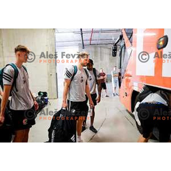of Cedevita Olimpija during media meeting before departure to summer preparation camp in Kranjska gora at SRC Stozice, Ljubljana, Slovenia on August 18, 2025