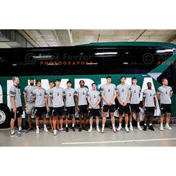 of Cedevita Olimpija during media meeting before departure to summer preparation camp in Kranjska gora at SRC Stozice, Ljubljana, Slovenia on August 18, 2025