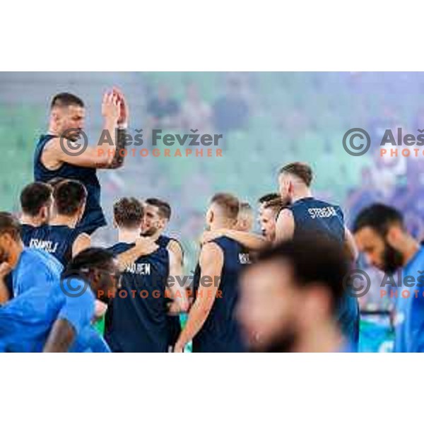 Alen Omic during EuroBasket 2025 preparation game between Slovenia and Great Britain in SRC Stozice, Ljubljana, Slovenia on August 19, 2025