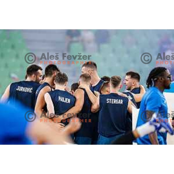 during EuroBasket 2025 preparation game between Slovenia and Great Britain in SRC Stozice, Ljubljana, Slovenia on August 19, 2025