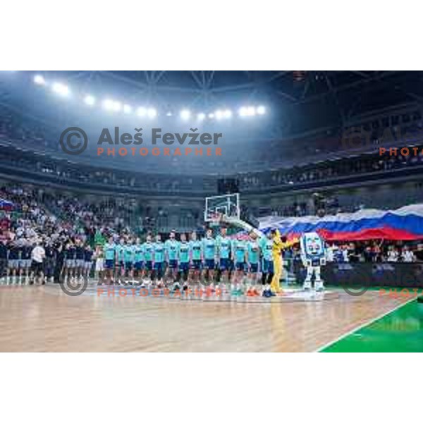 during EuroBasket 2025 preparation game between Slovenia and Great Britain in SRC Stozice, Ljubljana, Slovenia on August 19, 2025