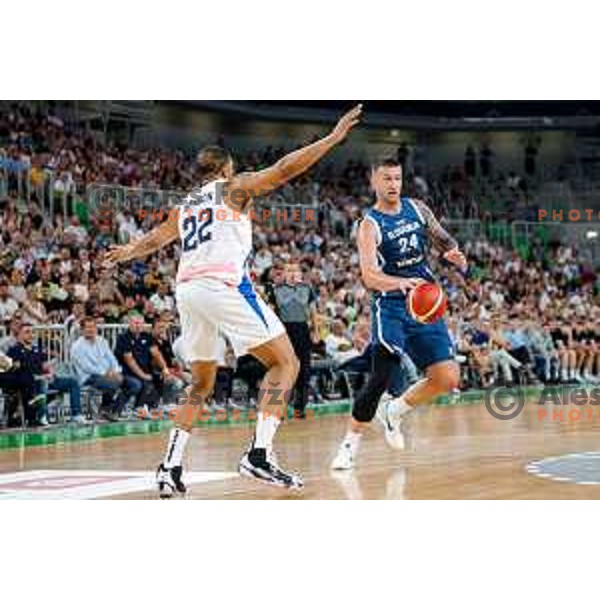 Alen Omic during EuroBasket 2025 preparation game between Slovenia and Great Britain in SRC Stozice, Ljubljana, Slovenia on August 19, 2025