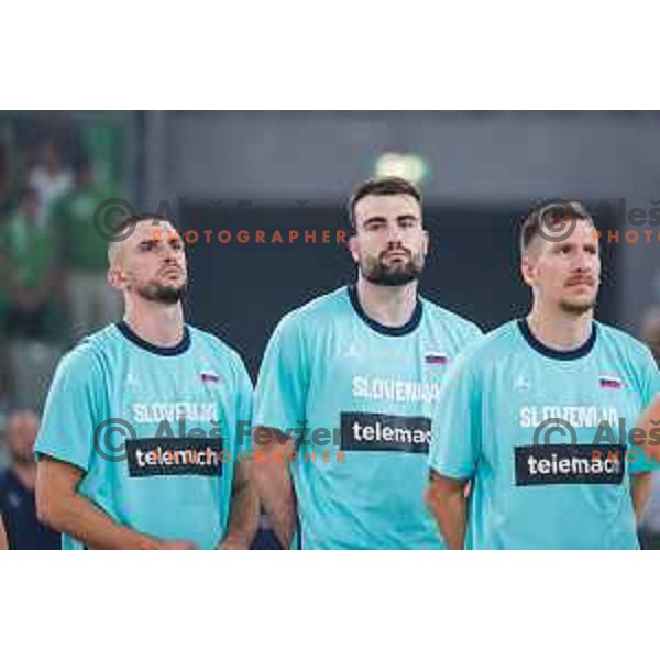 during EuroBasket 2025 preparation game between Slovenia and Great Britain in SRC Stozice, Ljubljana, Slovenia on August 19, 2025