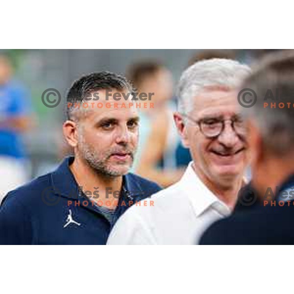 Ales Kriznar during EuroBasket 2025 preparation game between Slovenia and Great Britain in SRC Stozice, Ljubljana, Slovenia on August 19, 2025