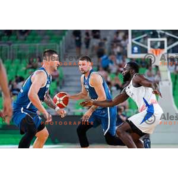 Luka Doncic in action during EuroBasket 2025 preparation game between Slovenia and Great Britain in SRC Stozice, Ljubljana, Slovenia on August 19, 2025