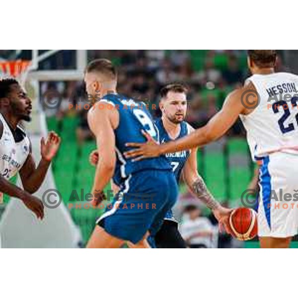 Luka Doncic in action during EuroBasket 2025 preparation game between Slovenia and Great Britain in SRC Stozice, Ljubljana, Slovenia on August 19, 2025
