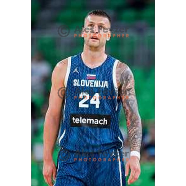 Alen Omic during EuroBasket 2025 preparation game between Slovenia and Great Britain in SRC Stozice, Ljubljana, Slovenia on August 19, 2025