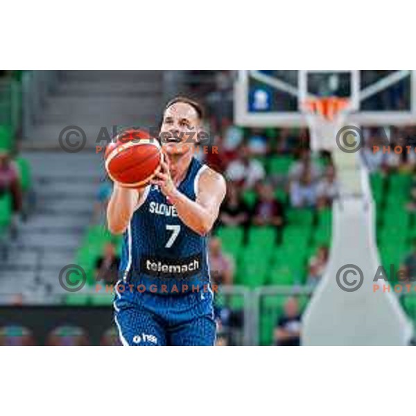 during EuroBasket 2025 preparation game between Slovenia and Great Britain in SRC Stozice, Ljubljana, Slovenia on August 19, 2025