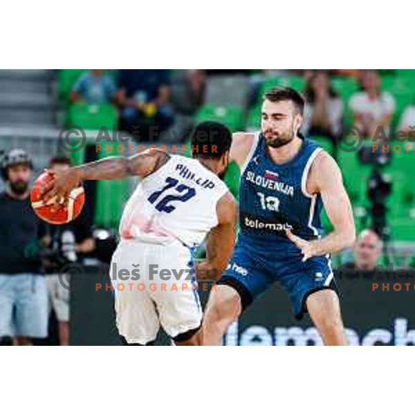during EuroBasket 2025 preparation game between Slovenia and Great Britain in SRC Stozice, Ljubljana, Slovenia on August 19, 2025