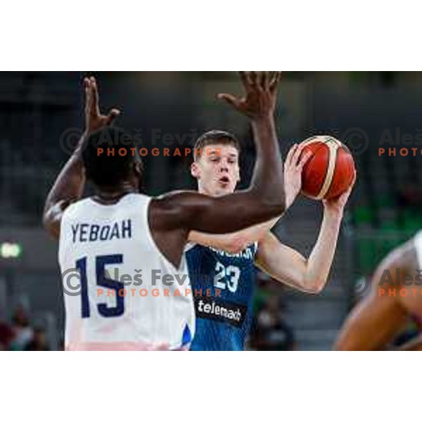 during EuroBasket 2025 preparation game between Slovenia and Great Britain in SRC Stozice, Ljubljana, Slovenia on August 19, 2025
