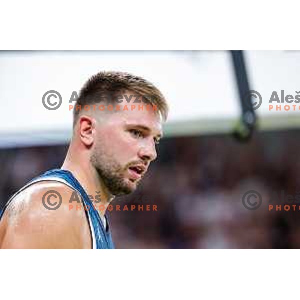 Luka Doncic in action during EuroBasket 2025 preparation game between Slovenia and Great Britain in SRC Stozice, Ljubljana, Slovenia on August 19, 2025