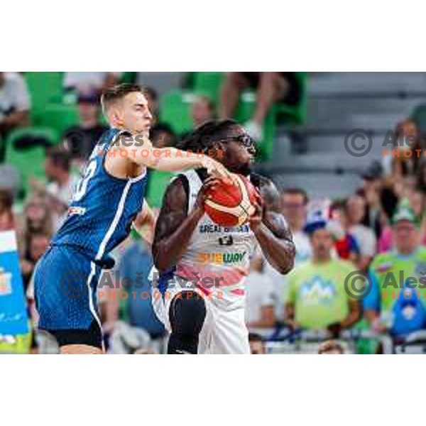 during EuroBasket 2025 preparation game between Slovenia and Great Britain in SRC Stozice, Ljubljana, Slovenia on August 19, 2025