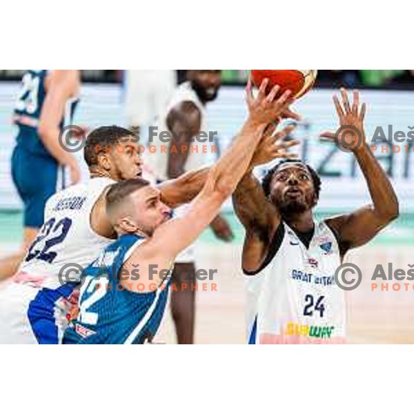 during EuroBasket 2025 preparation game between Slovenia and Great Britain in SRC Stozice, Ljubljana, Slovenia on August 19, 2025